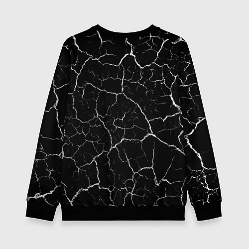 Детский свитшот Northlane - КОТ - Трещины / 3D-Черный – фото 2