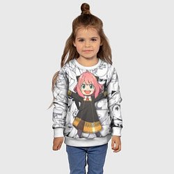 Свитшот детский Семья Шпиона Spy x Family, цвет: 3D-белый — фото 2