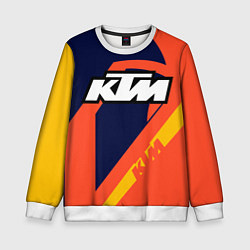 Свитшот детский KTM VINTAGE SPORTWEAR, цвет: 3D-белый