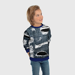 Свитшот детский Джинсовое рваньё Fashion trend, цвет: 3D-синий — фото 2