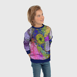 Свитшот детский ИЛЛЮЗИЯ ЦВЕТОВ, цвет: 3D-синий — фото 2