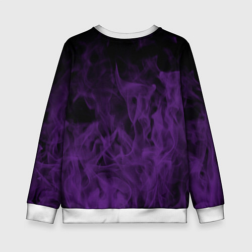 Детский свитшот Lakers 24 фиолетовое пламя / 3D-Белый – фото 2