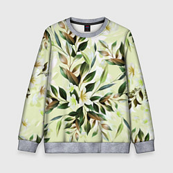 Свитшот детский Цветы Липовый Сад, цвет: 3D-меланж