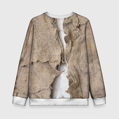 Детский свитшот Только для Италии Мешковина Рваньё Only for Italy / 3D-Белый – фото 2