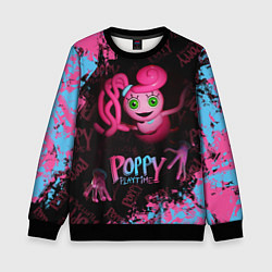 Свитшот детский Mommy Poppy Playtime, цвет: 3D-черный
