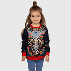 Свитшот детский Рыцарь и Лучезарность Hollow Knight, цвет: 3D-красный — фото 2