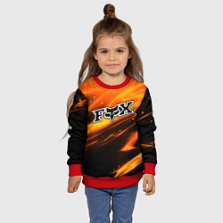Свитшот детский FOX RACING - ФОКС СИЯНИЕ, цвет: 3D-красный — фото 2