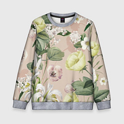 Свитшот детский Цветы Свадебный Букет, цвет: 3D-меланж