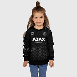 Свитшот детский Ajax Champions Uniform, цвет: 3D-черный — фото 2