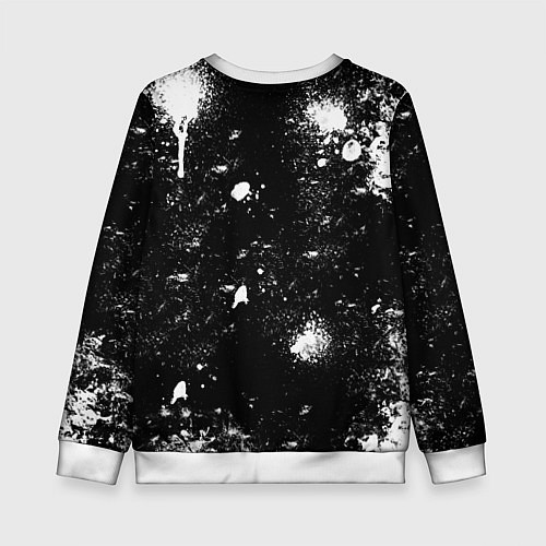 Детский свитшот МАРИН КИТАГАВА - БРЫЗГИ КРАСКИ / 3D-Белый – фото 2