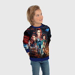 Свитшот детский ОЧЕНЬ СТРАННЫЕ ДЕЛА 4 STRANGER THINGS 4, цвет: 3D-синий — фото 2