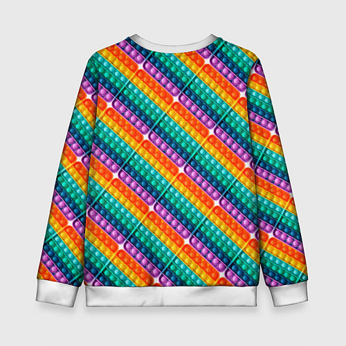 Детский свитшот Pop It Now / 3D-Белый – фото 2