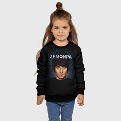 Свитшот детский Zемфира Талгатовна Рамазанова, цвет: 3D-черный — фото 2