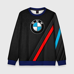 Свитшот детский Bmw - бмв Абстракция, цвет: 3D-синий