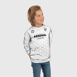 Свитшот детский Arsenal Champions Униформа, цвет: 3D-белый — фото 2