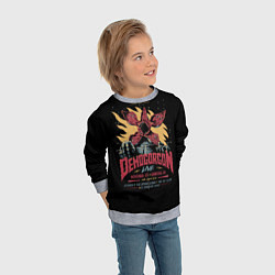 Свитшот детский Stranger Things Demogorgon, цвет: 3D-меланж — фото 2