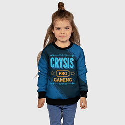 Свитшот детский Игра Crysis: PRO Gaming, цвет: 3D-черный — фото 2
