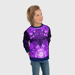 Свитшот детский Crystal Galaxy, цвет: 3D-синий — фото 2