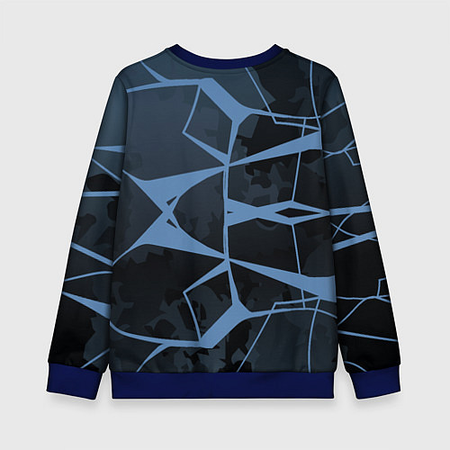Детский свитшот Евангелион - пилот Рей Аянами / 3D-Синий – фото 2