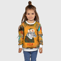 Свитшот детский Nft token art USSR, цвет: 3D-белый — фото 2