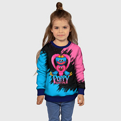 Свитшот детский GAME POPPY PLAYTIME HAGGY WAGGY AND KISSY MISSY, цвет: 3D-синий — фото 2