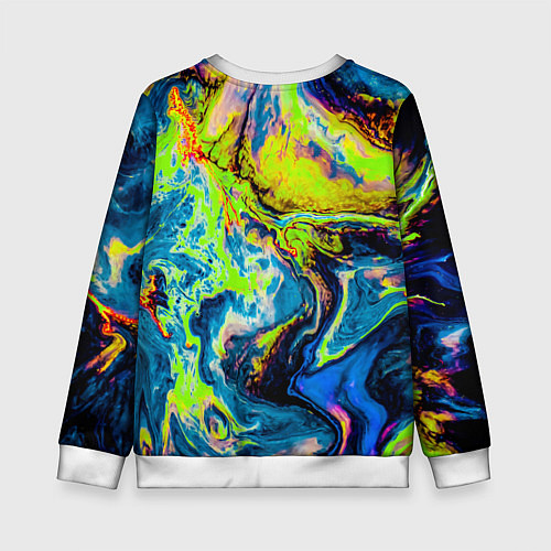 Детский свитшот The Poisonous Palette / 3D-Белый – фото 2