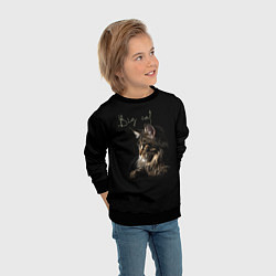 Свитшот детский Big cat Maine Coon, цвет: 3D-черный — фото 2