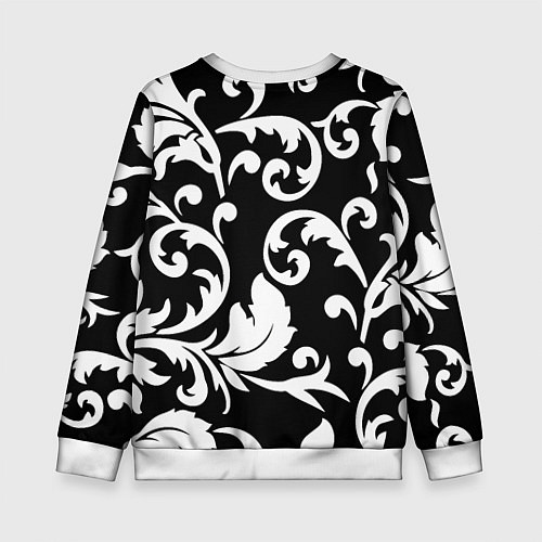 Детский свитшот Minimalist floral pattern / 3D-Белый – фото 2