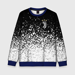 Свитшот детский Juventus fc брызги краски, цвет: 3D-синий