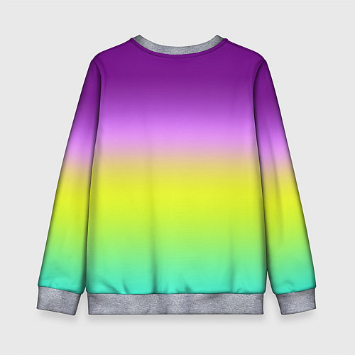 Детский свитшот Multicolored Ombre gradient / 3D-Меланж – фото 2