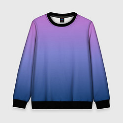 Свитшот детский PINK-BLUE GRADIENT ГРАДИЕНТ, цвет: 3D-черный