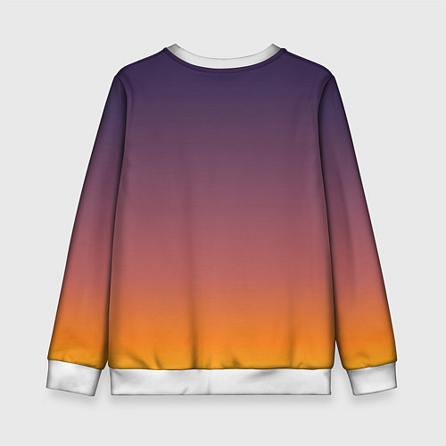 Детский свитшот Sunset Gradient / 3D-Белый – фото 2