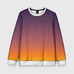 Свитшот детский Sunset Gradient, цвет: 3D-белый