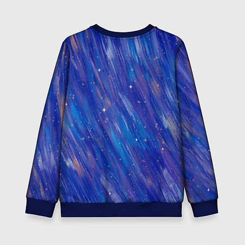 Детский свитшот Лось в лесу Blue / 3D-Синий – фото 2