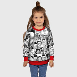 Свитшот детский Путь домохозяина паттерн, цвет: 3D-красный — фото 2