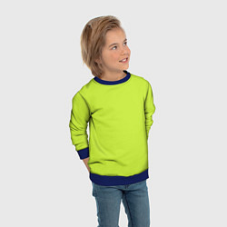 Свитшот детский Зеленый неон из фильма Барби, цвет: 3D-синий — фото 2