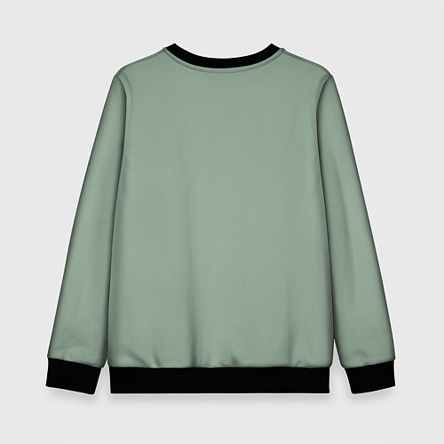 Детский свитшот Лягуха с мафоном / 3D-Черный – фото 2