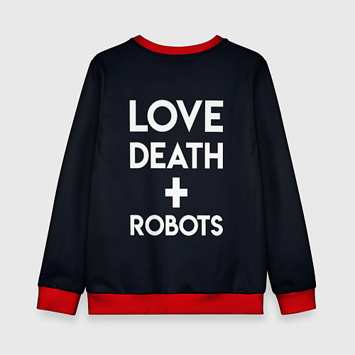 Детский свитшот Свидетель Девушка / 3D-Красный – фото 2