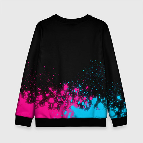 Детский свитшот Bring Me the Horizon Neon Gradient / 3D-Черный – фото 2