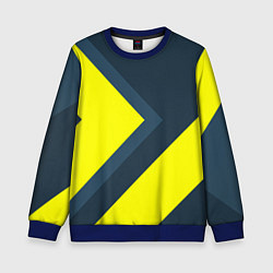 Свитшот детский Геометрическая Стрелка, цвет: 3D-синий