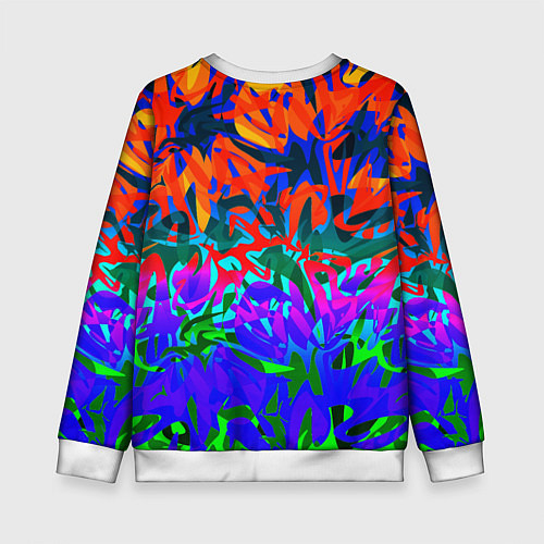 Детский свитшот Game time Абстрактный пятнистый узор / 3D-Белый – фото 2