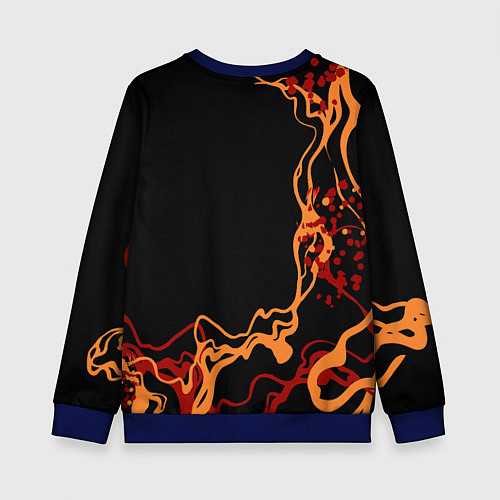 Детский свитшот Дилюк-полуночный герой / 3D-Синий – фото 2