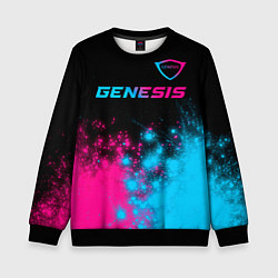 Свитшот детский Genesis Neon Gradient, цвет: 3D-черный