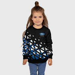 Свитшот детский Ford треугольники, цвет: 3D-черный — фото 2