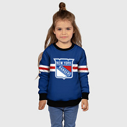 Свитшот детский Нью-Йорк Рейнджерс форма, цвет: 3D-черный — фото 2