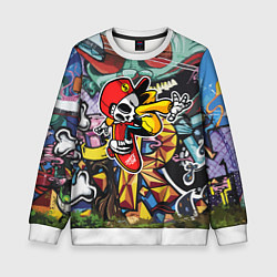 Свитшот детский Cool skater, цвет: 3D-белый