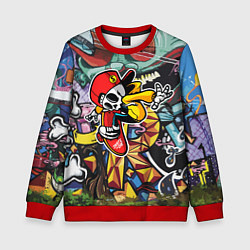 Свитшот детский Cool skater, цвет: 3D-красный