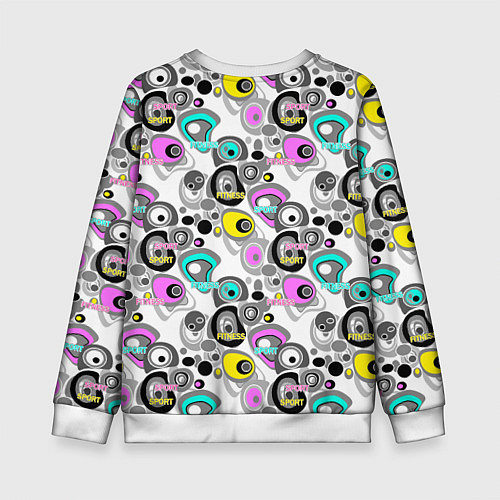 Детский свитшот Sport and fitness / 3D-Белый – фото 2