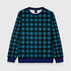 Детский свитшот Black and blue plaid