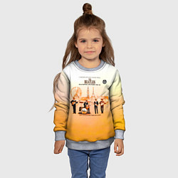 Свитшот детский The Beatles Blackpool And Paris 1964-65, цвет: 3D-меланж — фото 2